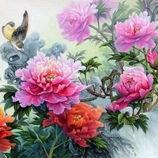 Схема вышивки «цветы»