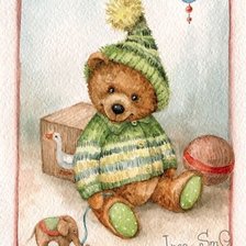 Схема вышивки «Мишка»