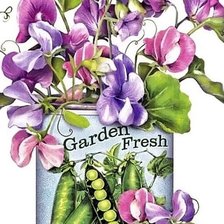 Схема вышивки «фиалки»