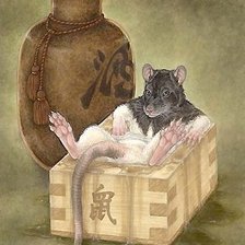 Схема вышивки «Крыс»