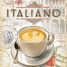 Схема вышивки «кофе»