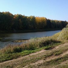 Схема вышивки «река Пижма»