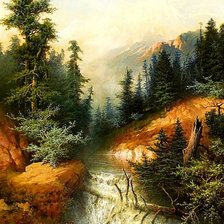 Схема вышивки «Пейзаж.»