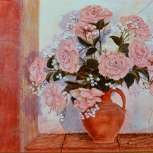 Схема вышивки «розы»