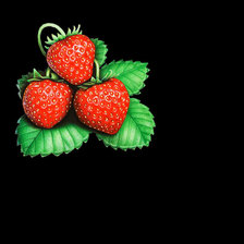 Схема вышивки «Клубника»
