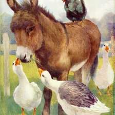 Схема вышивки «Деревенский пейзаж.»