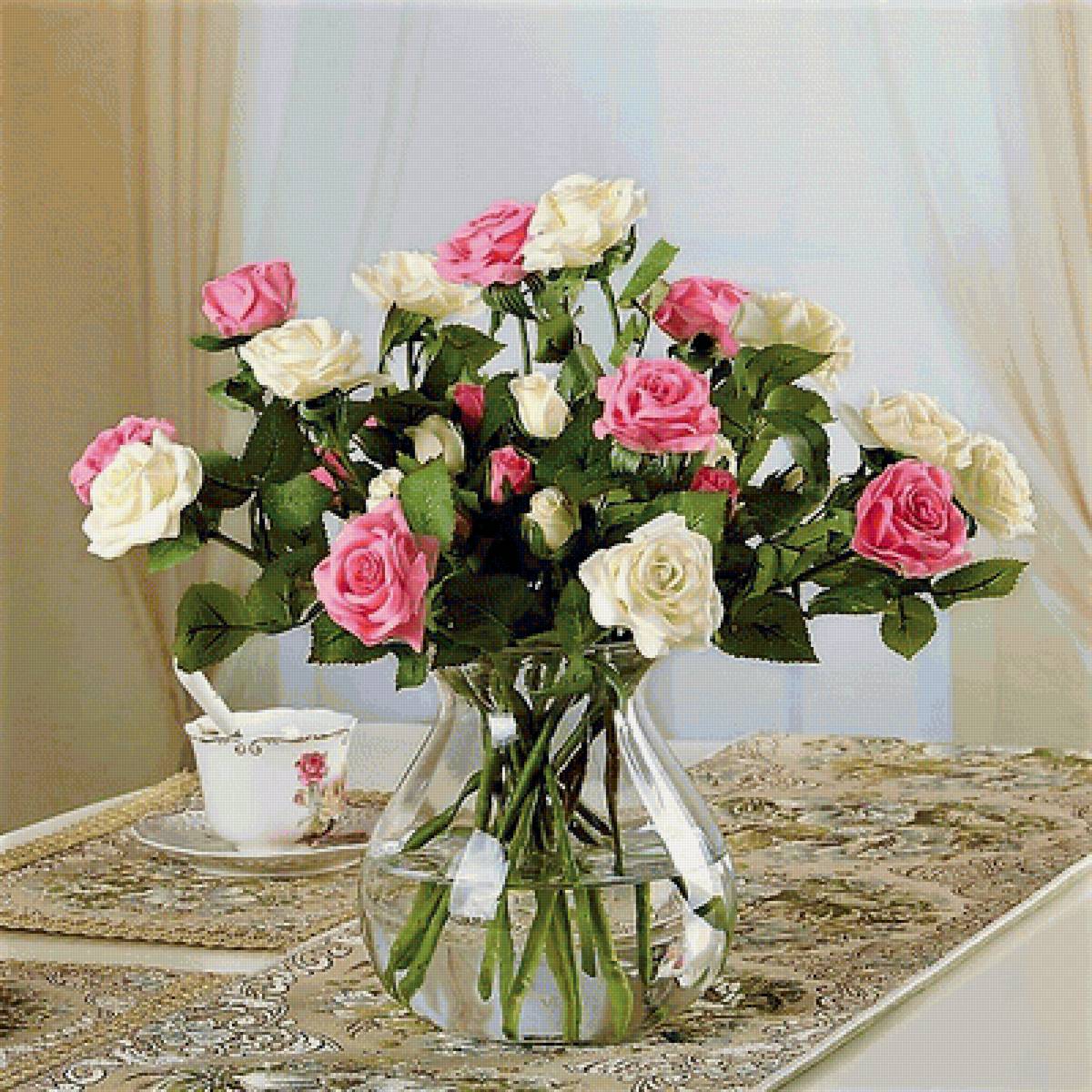 4 букет в интерьере - букет, фото, цветы - предпросмотр