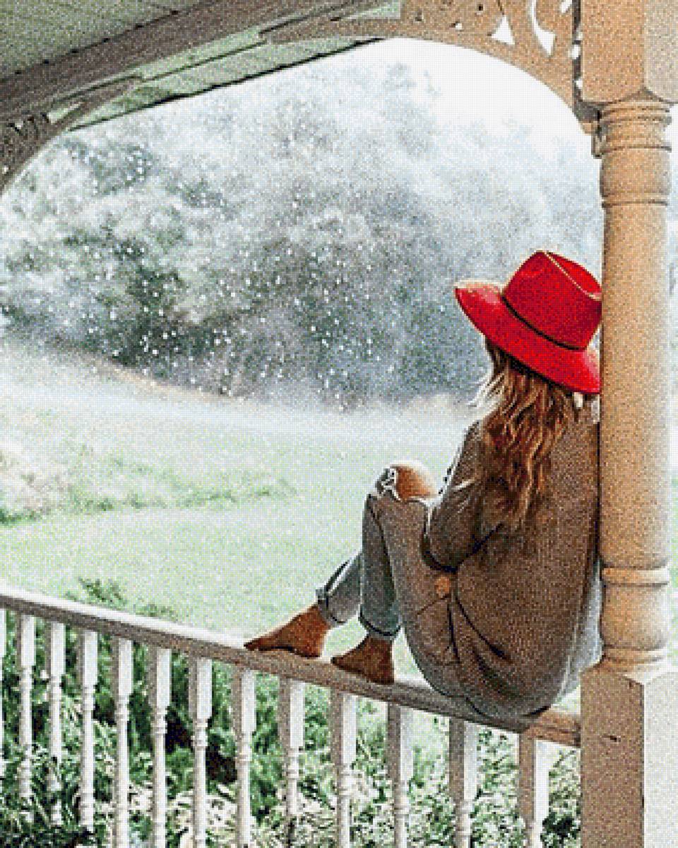 №1739669 - девушка. пейзаж. - предпросмотр