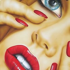 Схема вышивки «Девушка»