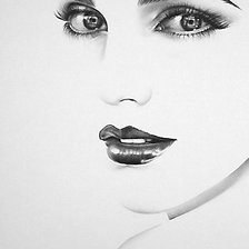 Схема вышивки «Девушка»