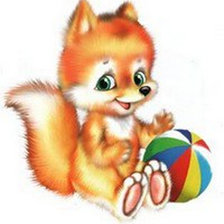 Схема вышивки «Веселый лисенок»