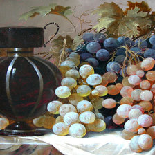 Схема вышивки «виноград»