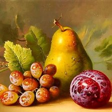 Схема вышивки «Натюрморт с грушей.»