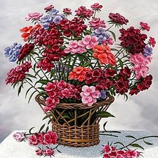 Схема вышивки «Флоксы.»