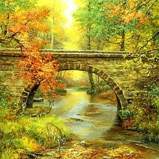 Схема вышивки «Пейзаж,»