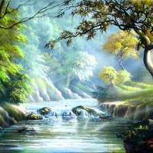 Схема вышивки «Пейзаж»