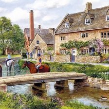 Схема вышивки «Английская деревня»