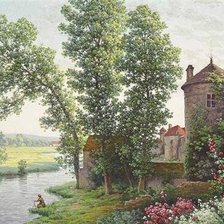 Схема вышивки «летняя картина»