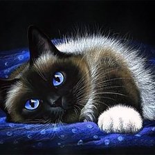 Схема вышивки «Кошка 2»