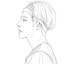 Схема вышивки «Ким Тэхён»