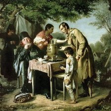 Схема вышивки «"Чаепитие "»