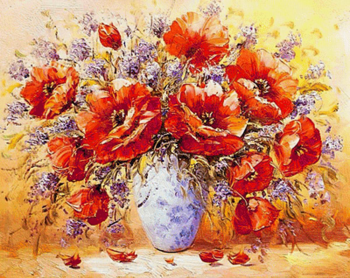 Натюрморт. - цветы. натюрморт. живопись., букет - предпросмотр