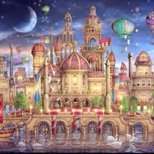 Схема вышивки «Воздушный замок»