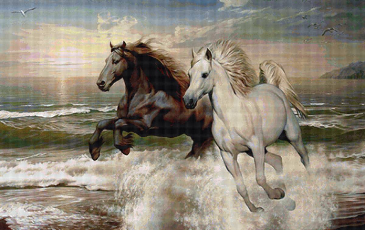 Лошади - лошади, природа, животные - предпросмотр