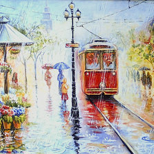 Схема вышивки «дождик»