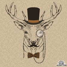 Схема вышивки «Олень»