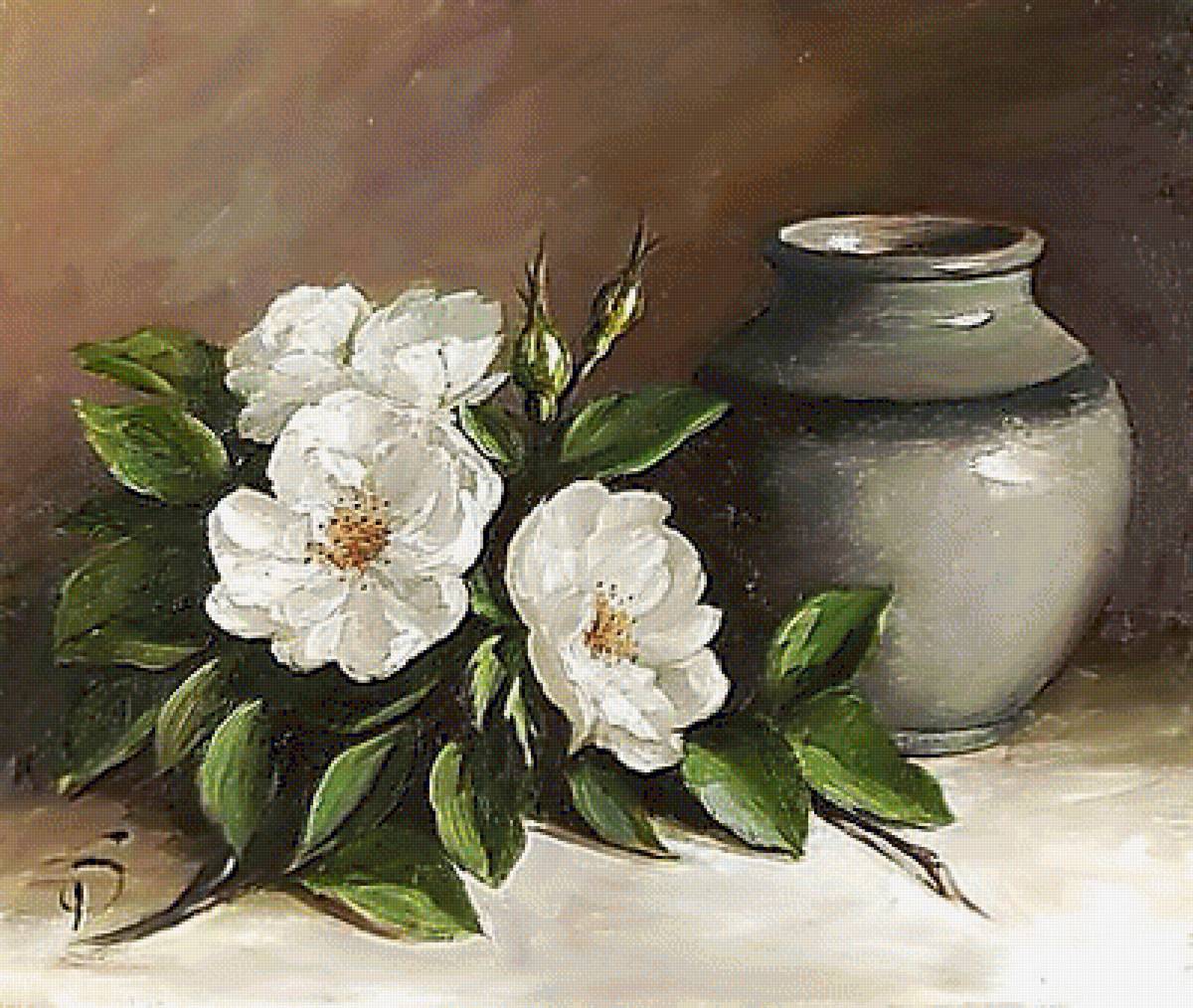 Натюрморт. - цветы, натюрморт, живопись. - предпросмотр