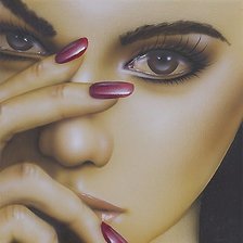 Схема вышивки «Девушка»