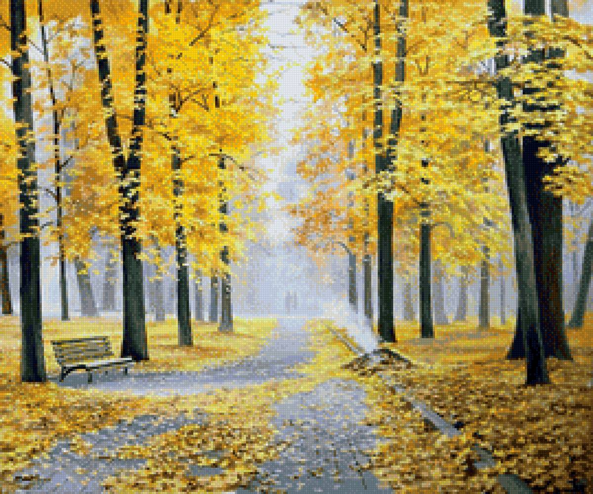 осенний парк - осень, парк, природа - предпросмотр