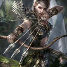 Схема вышивки «фавн девушка»