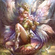 Схема вышивки «фея1»