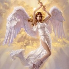 Схема вышивки «ангел»