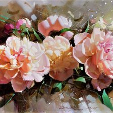 Схема вышивки «ПИОНЫ»