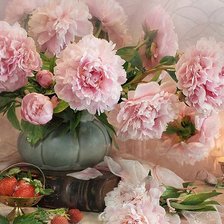 Схема вышивки «Пионы Луизы Гельтс»