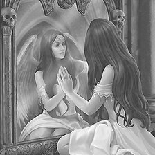 Схема вышивки «Девушка»