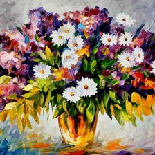 Схема вышивки «Букет по Афремову»