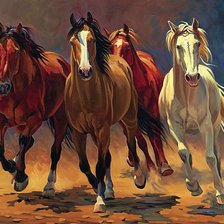 Схема вышивки «лошади»