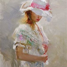 Схема вышивки «Pino Daeni Dama 4»