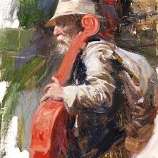 Схема вышивки «Pino Daeni Musician 3»