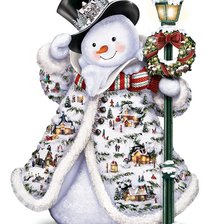 Схема вышивки «Snowman»