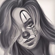 Схема вышивки «Девушка»