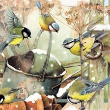 Схема вышивки «Winter birds»