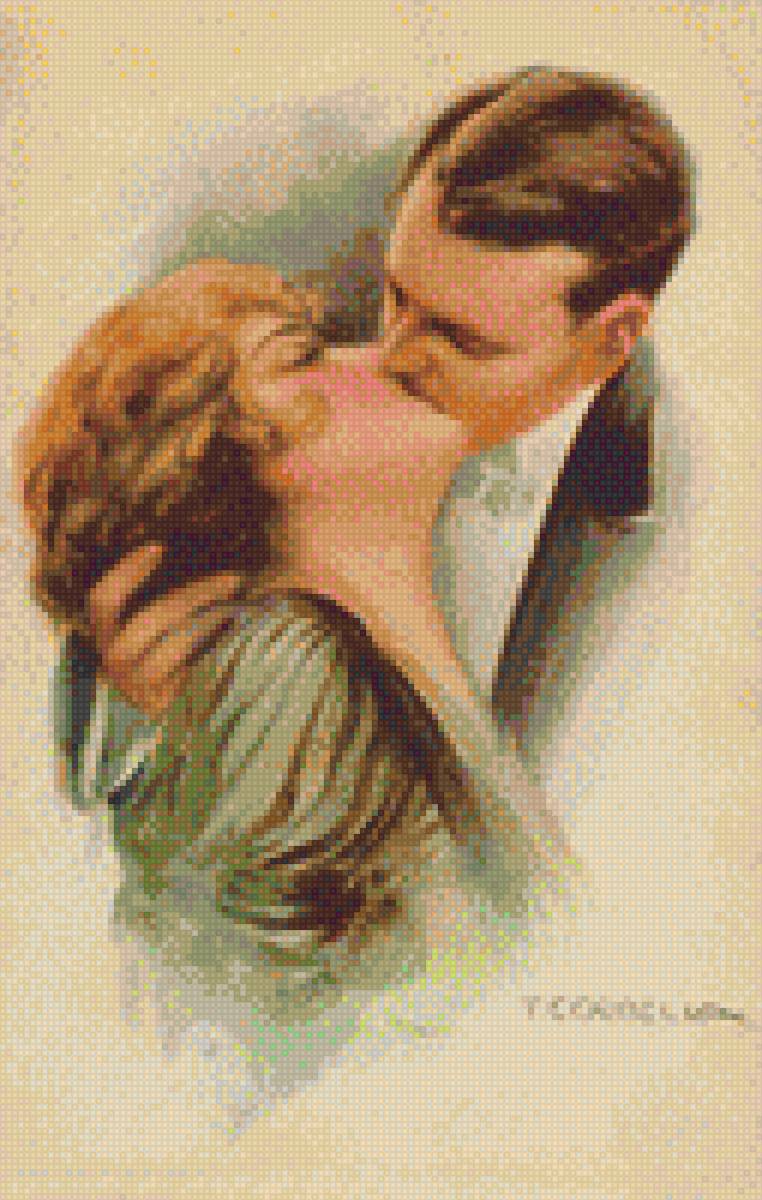 поцелуй - поцелуй, пара - предпросмотр