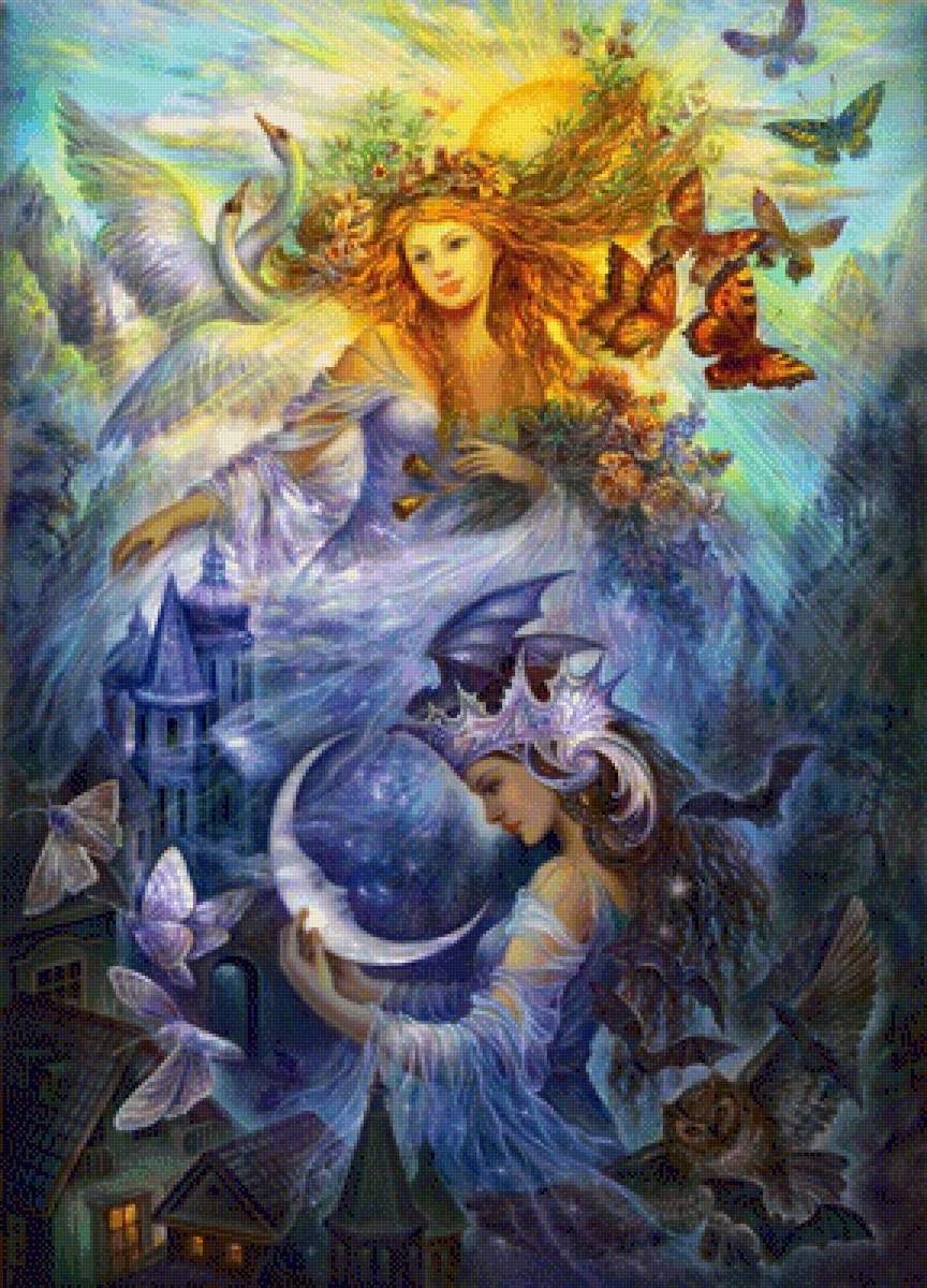 День и Ночь - люди, картины, девушки - предпросмотр