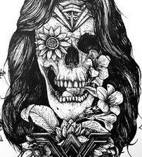 Схема вышивки «череп»