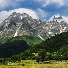 Схема вышивки «Горы»